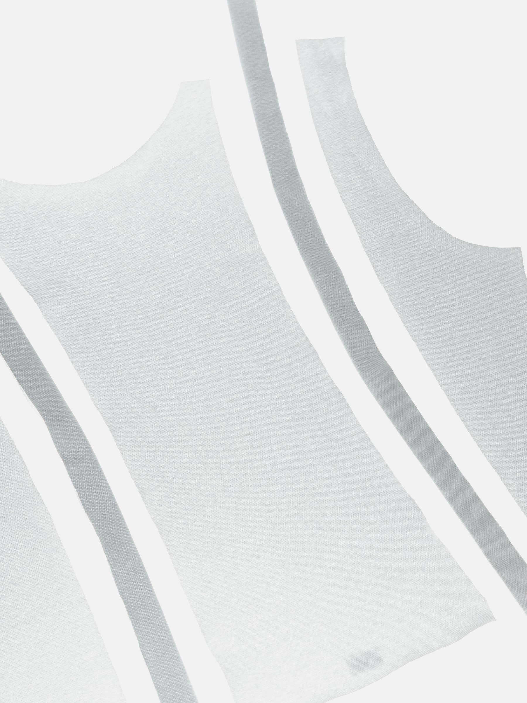 White tape detail knitted top pattern pieces