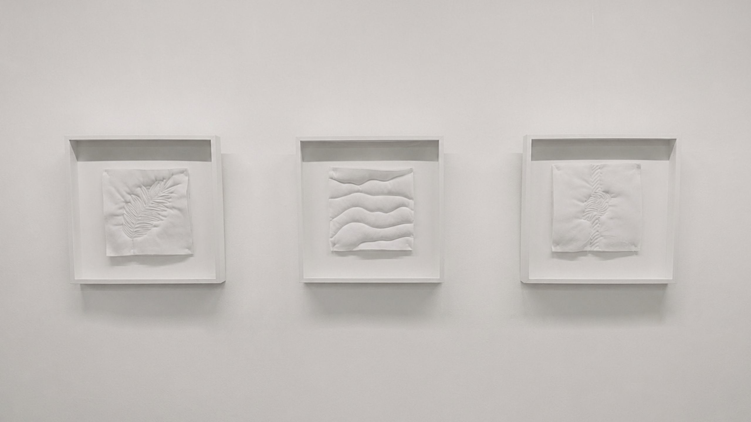 Triptych made as thematic artwork for “Labinski uzlet likovnosti 2023”. Made of embroidered symbols on padded canvas fabric.